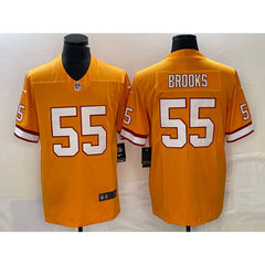 Men's Tampa Bay Buccaneers #55 Derrick Brooks Orange Vapor Untouchable Limited Stitched Jersey 