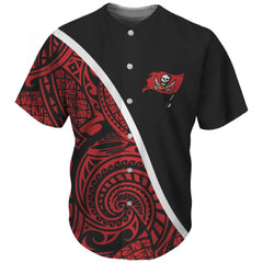Men's Tampa Bay Buccaneers Red/Black Baseball Jersey 