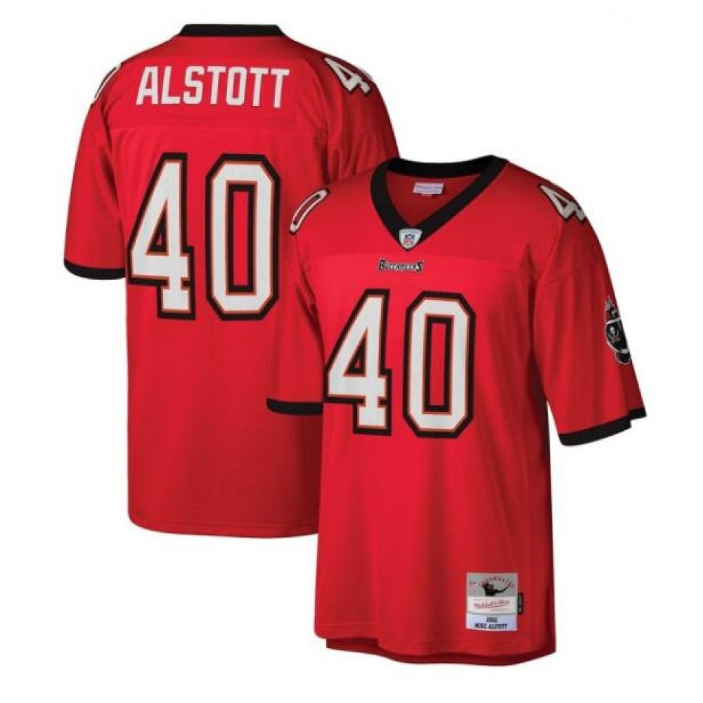 Men's Tampa Bay Buccaneers #40 Mike Alstott Red Stitched Jersey 
