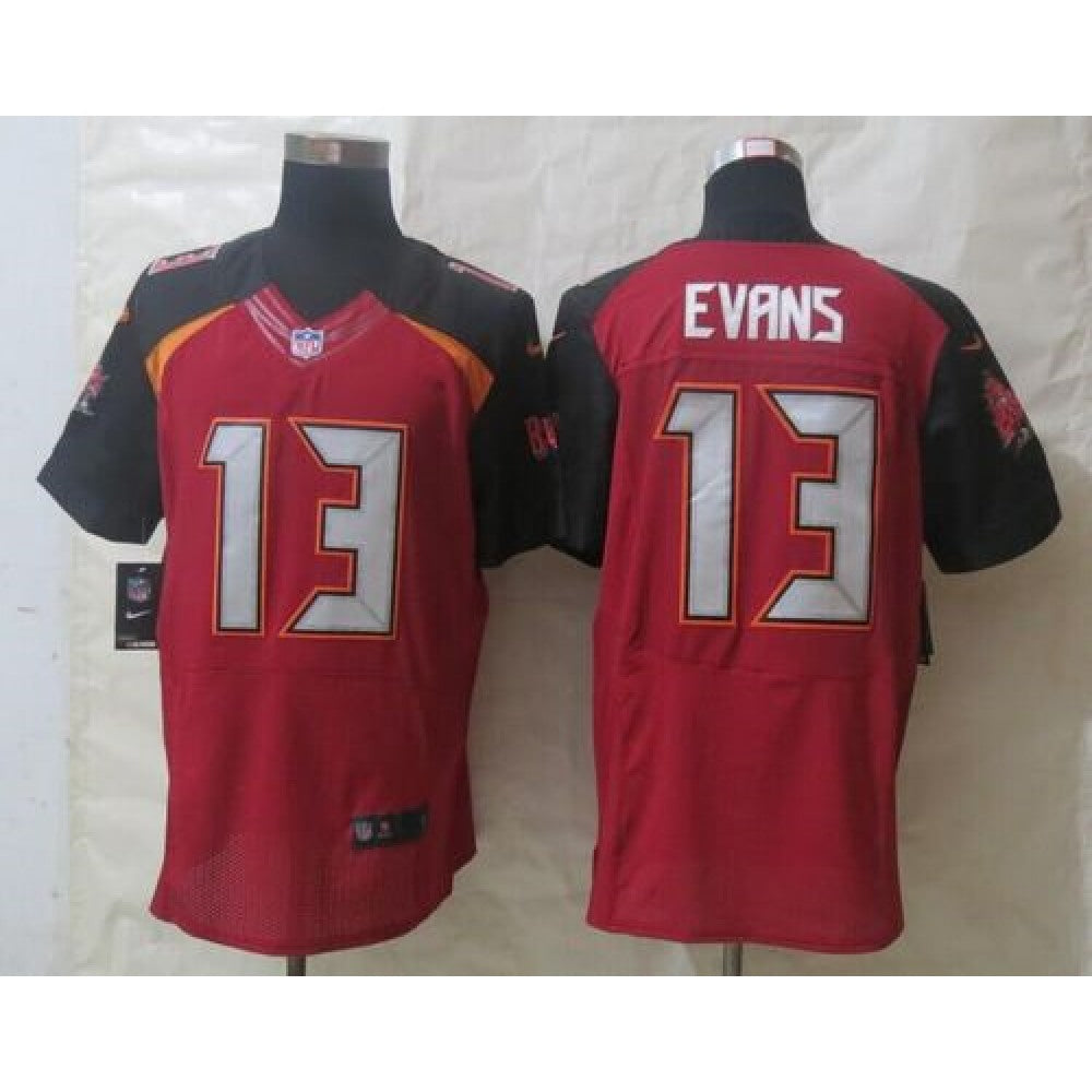 Buccaneers #13 Mike Evans Red Team Color Men's Stitched NFL New Elite Jersey 