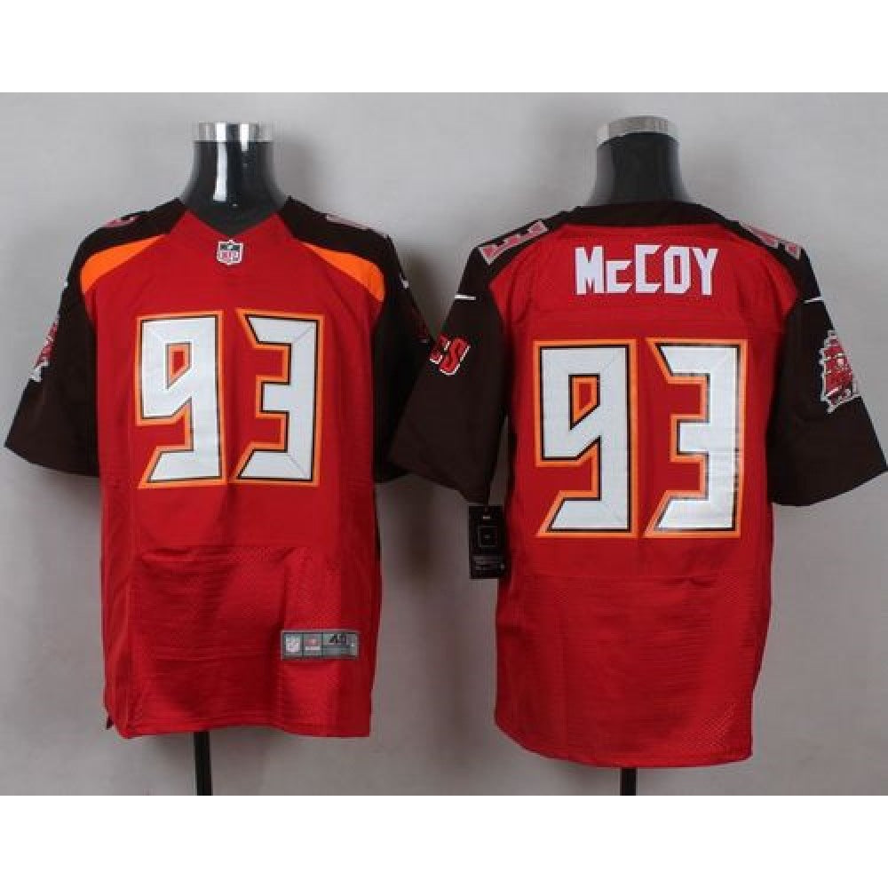 Buccaneers #93 Gerald McCoy Red Team Color Men's Stitched NFL New Elite Jersey 