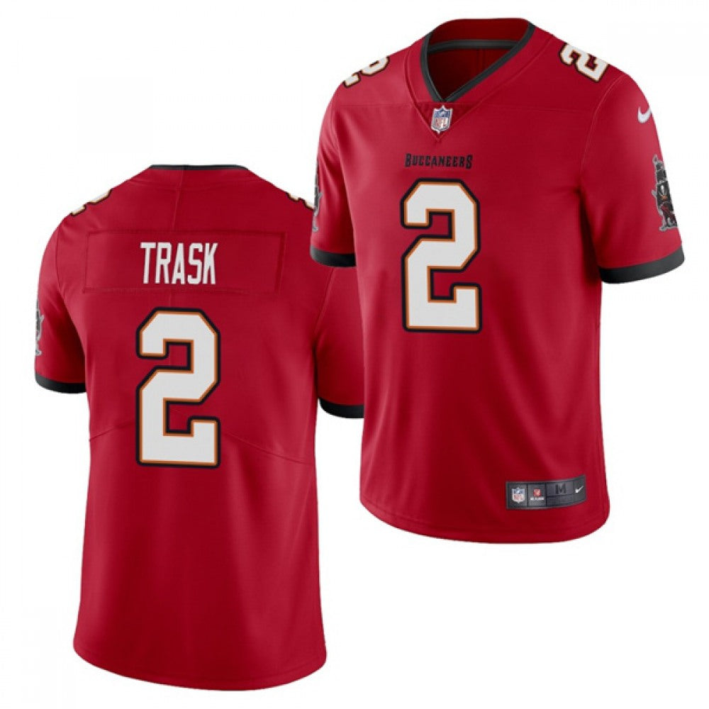 Men's Tampa Bay Buccaneers #2 Kyle Trask 2021 NFL Draft Red Vapor Untouchable Limited Stitched Jersey 