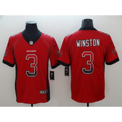 Men's Tampa Bay Buccaneers #3 Jameis Winston Red 2018 Drift Fashion Color Rush Limited Stitched NFL Jersey 