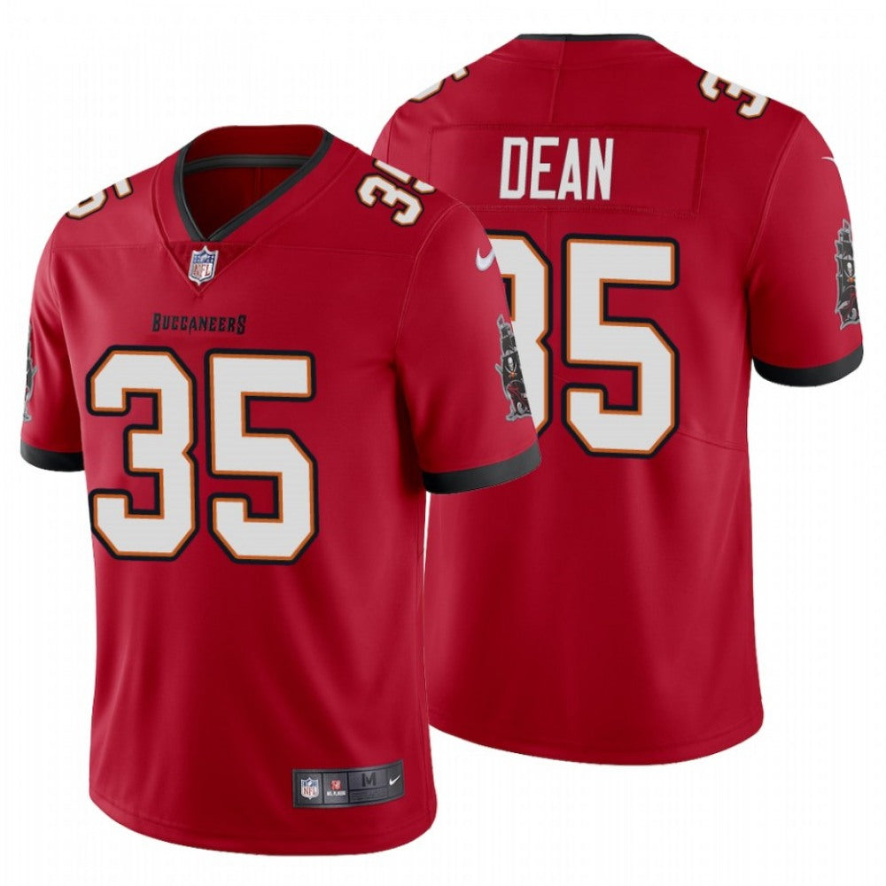 Men's Tampa Bay Buccaneers #35 Jamel Dean New Red Vapor Untouchable Limited Stitched Jersey 