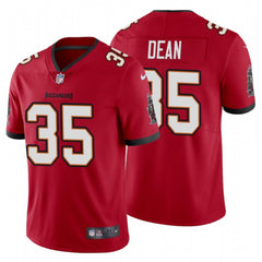 Men's Tampa Bay Buccaneers #35 Jamel Dean New Red Vapor Untouchable Limited Stitched Jersey 