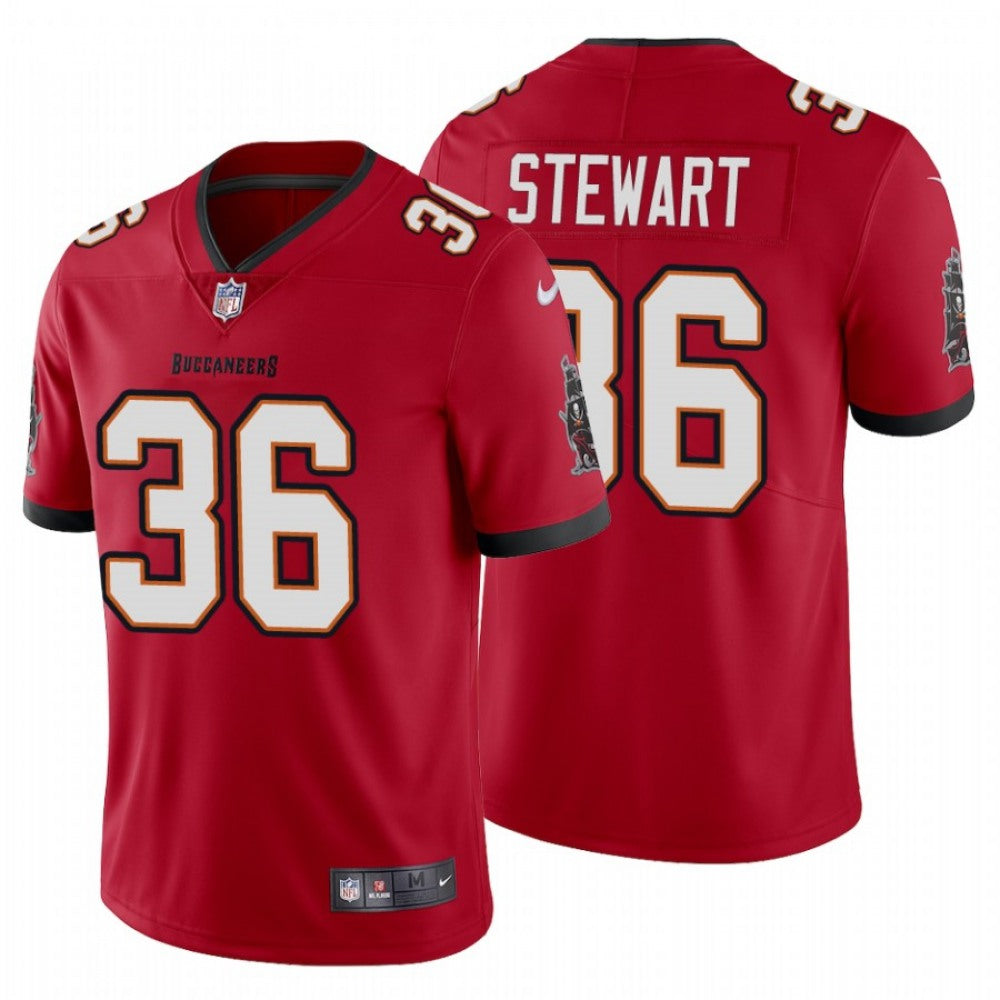 Men's Tampa Bay Buccaneers #36 M.J. Stewart New Red Vapor Untouchable Limited Stitched Jersey 