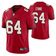 Men's Tampa Bay Buccaneers #64 Aaron Stinnie Red Vapor Untouchable Limited Stitched Jersey 