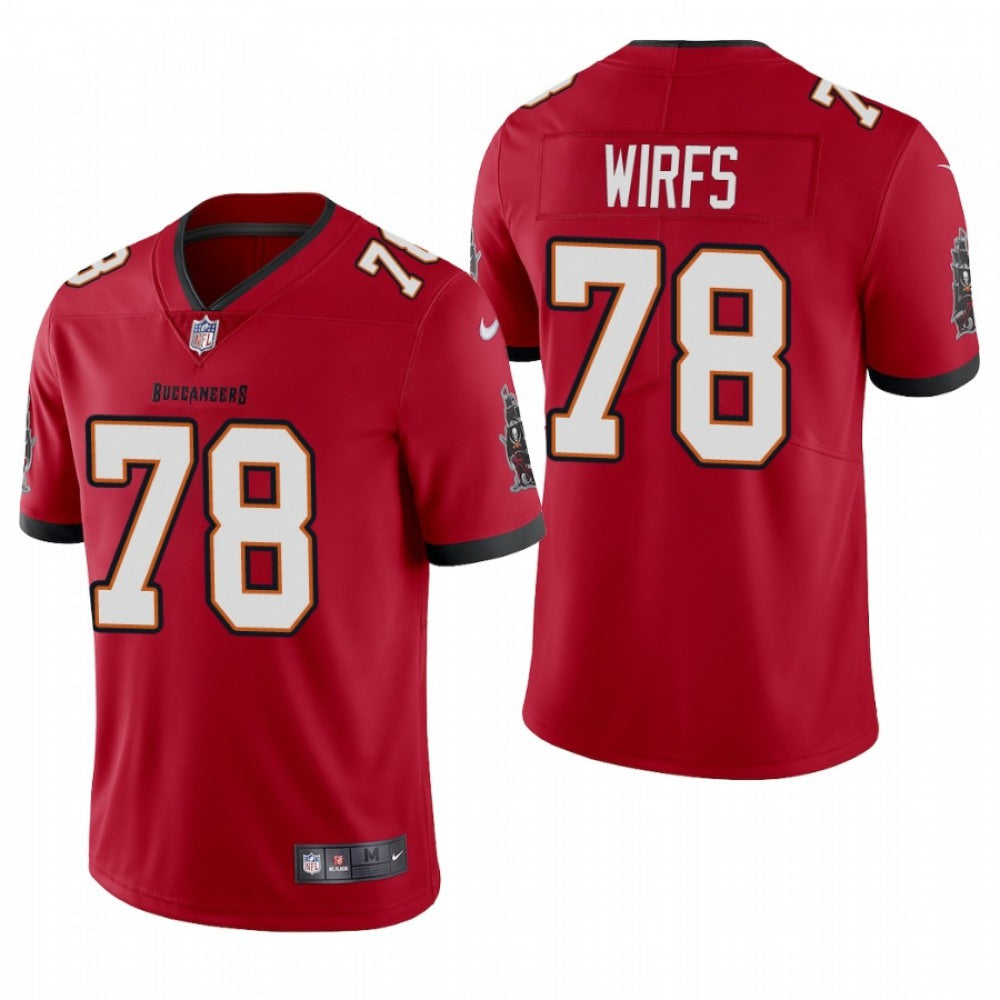 Men's Tampa Bay Buccaneers #78 Tristan Wirfs New Red Vapor Untouchable Limited Stitched Jersey 