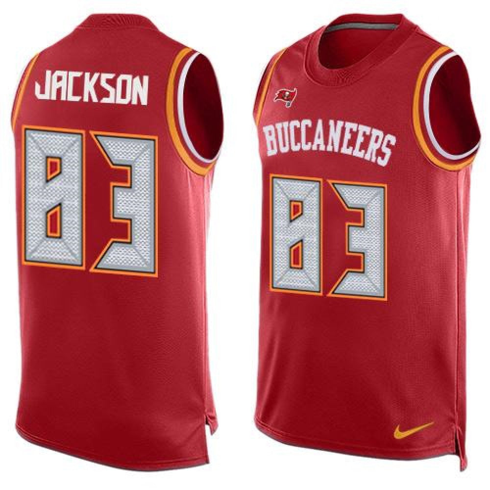 Buccaneers #83 Vincent Jackson Red Team Color Men's Stitched NFL Limited Tank Top Jersey 