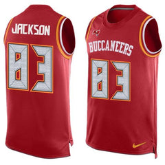 Buccaneers #83 Vincent Jackson Red Team Color Men's Stitched NFL Limited Tank Top Jersey 