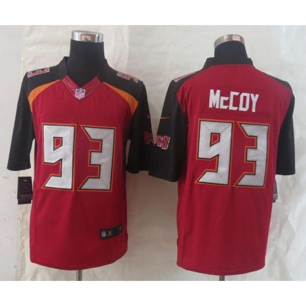 Buccaneers #93 Gerald McCoy Red Team Color Men's Stitched NFL New Limited Jersey 