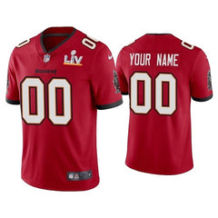 Men's Tampa Bay Buccaneers New Red ACTIVE PLAYER 2021 Super Bowl LV Limited Stitched NFL Jersey 
