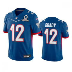Men's Tampa Bay Buccaneers #12 Tom Brady 2022 Royal Pro Bowl Stitched Jersey 
