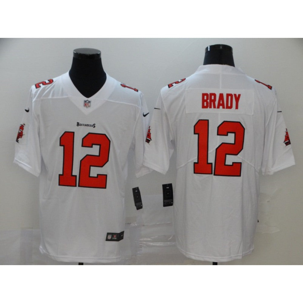 Men's Tampa Bay Buccaneers #12 Tom Brady White Stitched NFL Jersey 