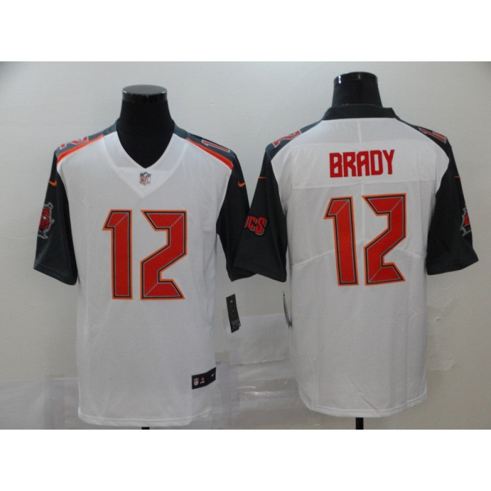 Men's Tampa Bay Buccaneers #12 Tom Brady White Stitched NFL Jersey 