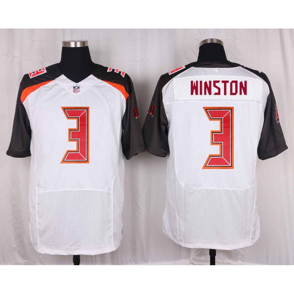 Buccaneers #3 Jameis Winston White Men's Stitched NFL New Elite Jersey 