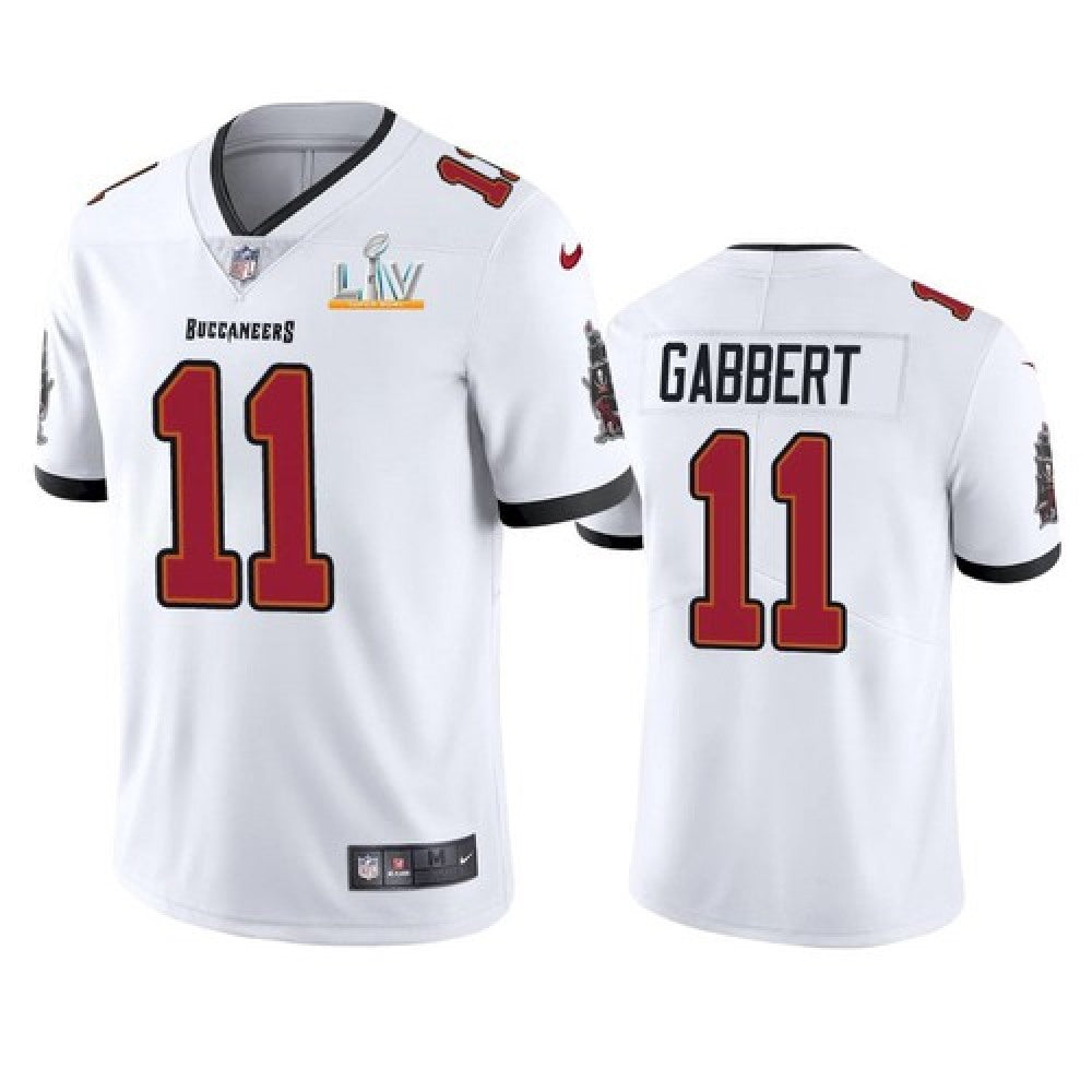 Men's Tampa Bay Buccaneers #11 Blaine Gabbert White 2021 Super Bowl LV Limited Stitched Jersey 