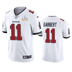 Men's Tampa Bay Buccaneers #11 Blaine Gabbert White 2021 Super Bowl LV Limited Stitched Jersey 