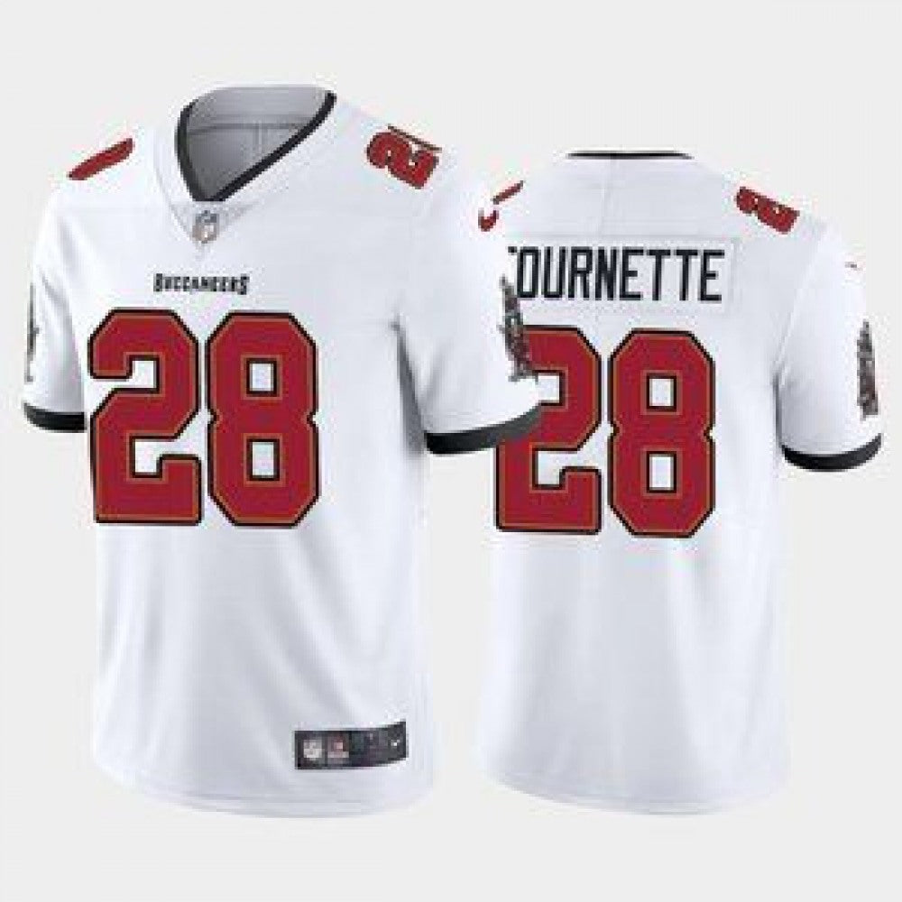 Men's Tampa Bay Buccaneers #28 Leonard Fournette New White Vapor Untouchable Limited Stitched Jersey 