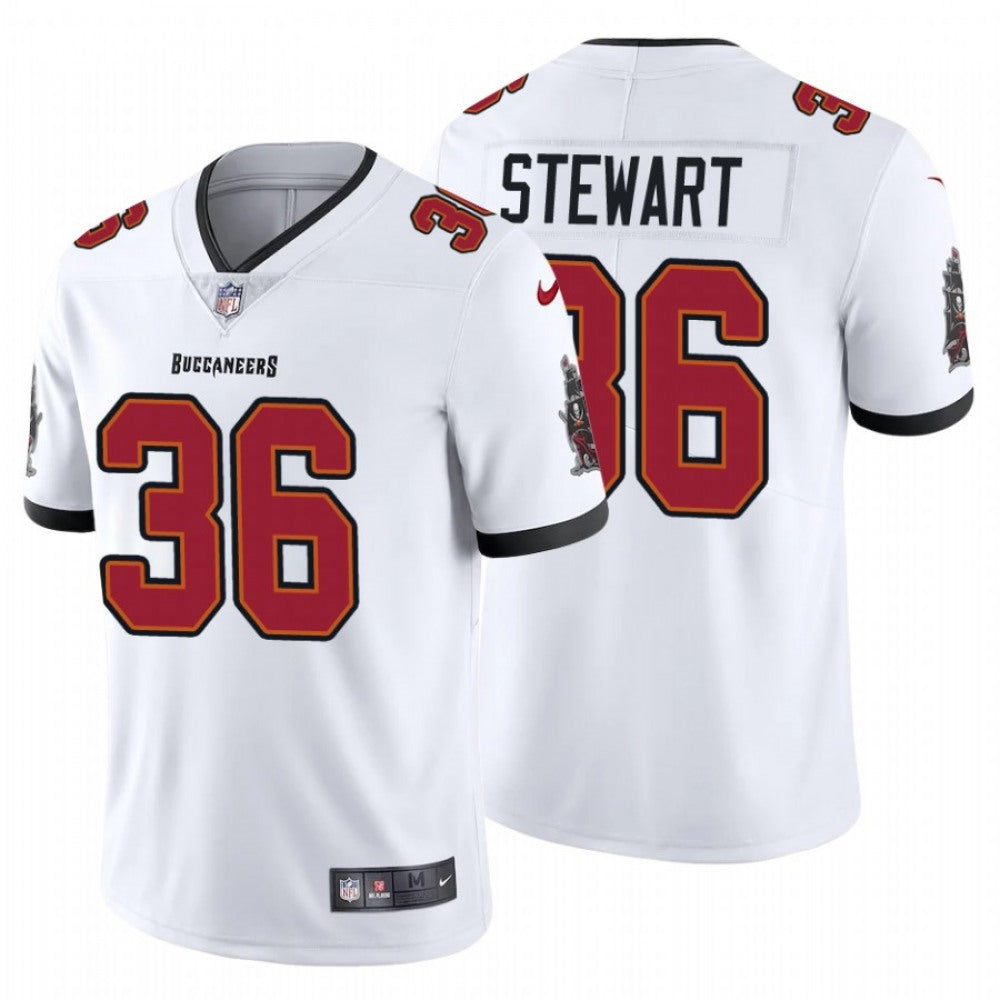 Men's Tampa Bay Buccaneers #36 M.J. Stewart New White Vapor Untouchable Limited Stitched Jersey 