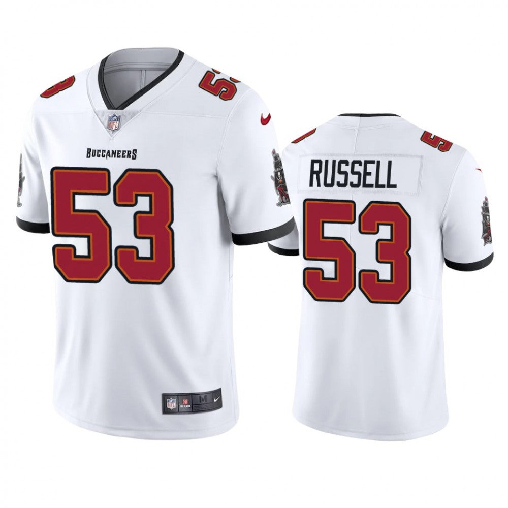 Men's Tampa Bay Buccaneers #53 Chapelle Russell New White Vapor Untouchable Limited Stitched Jersey 
