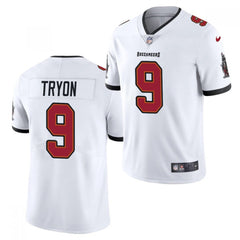 Men's Tampa Bay Buccaneers #9 Joe Tryon 2021 NFL Draft White Vapor Untouchable Limited Stitched Jersey 