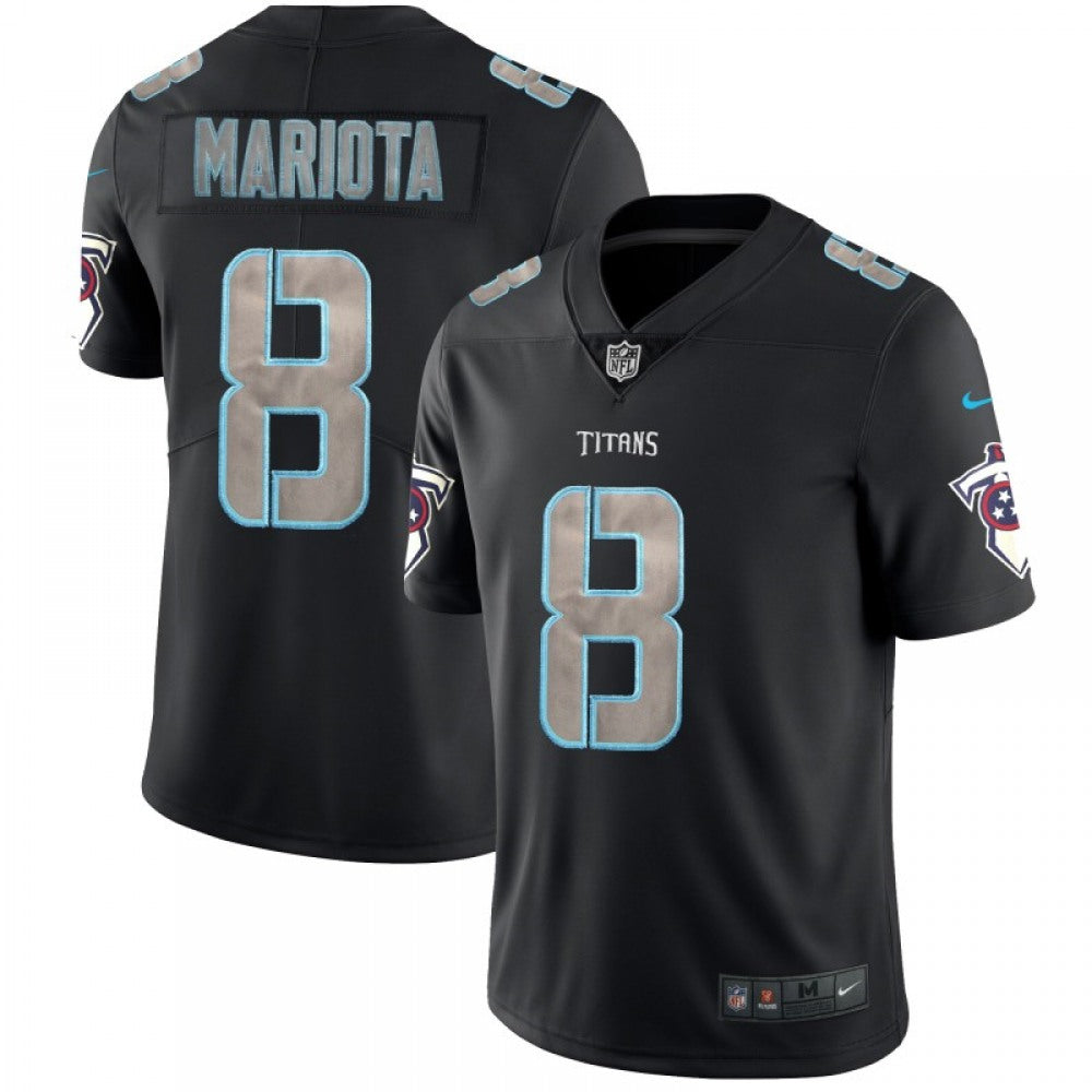 Men's Tennessee Titans #8 Marcus Mariota Black 2018 Impact Limited Stitched NFL Jersey 