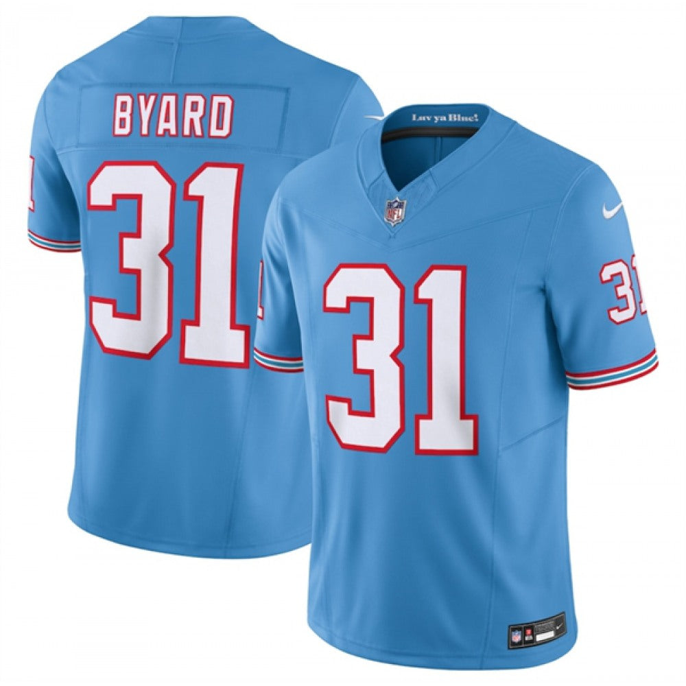 Men's Tennessee Titans #31 Kevin Byard Light Blue 2023 F.U.S.E. Vapor Limited Throwback Stitched Football Jersey 