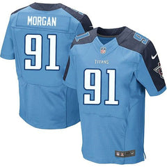 Titans #91 Derrick Morgan Light Blue Team Color Men's Stitched NFL Elite Jersey 