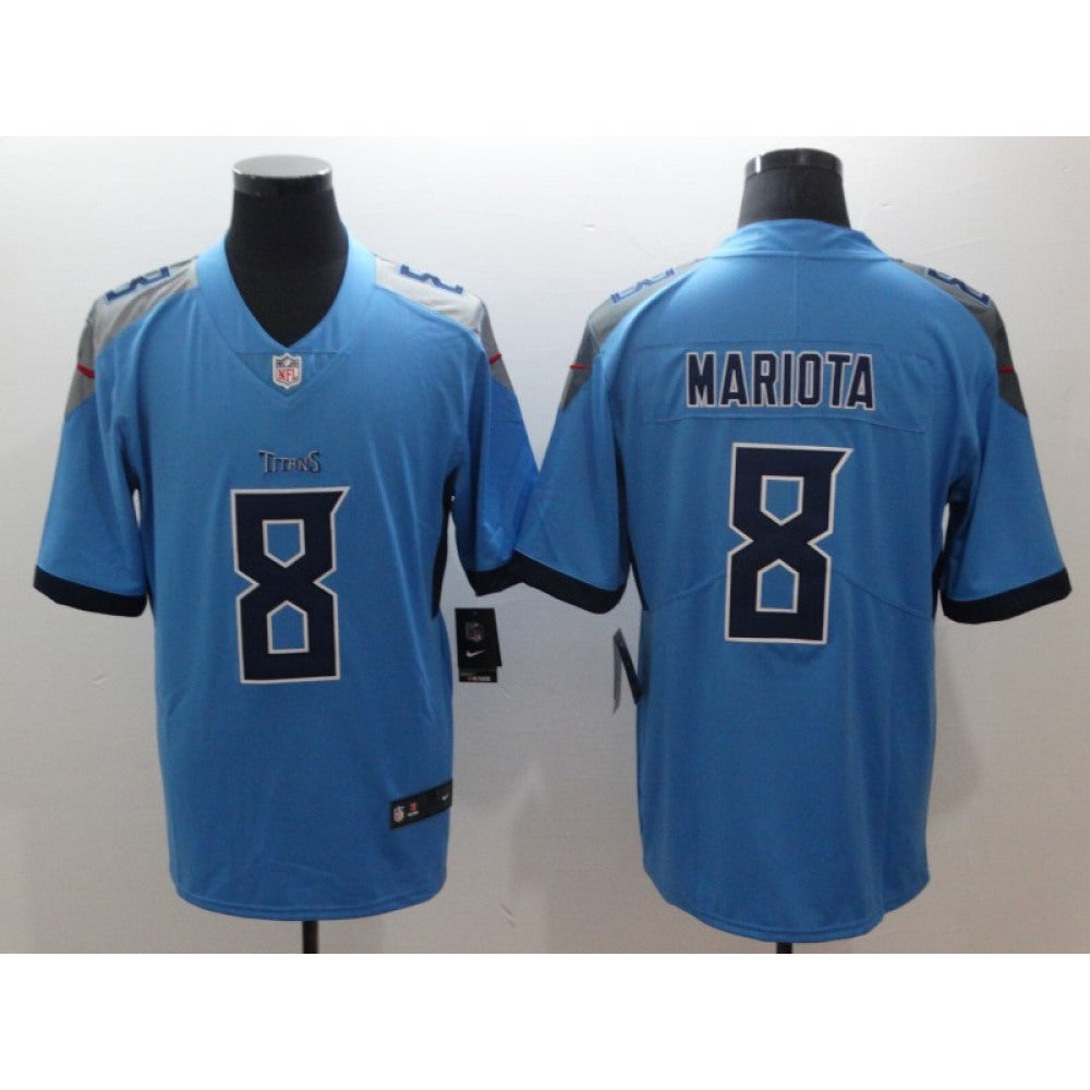 Men's Tennessee Titans #8 Marcus Mariota Light Blue New 2018 Vapor Untouchable Limited Stitched NFL Jersey 