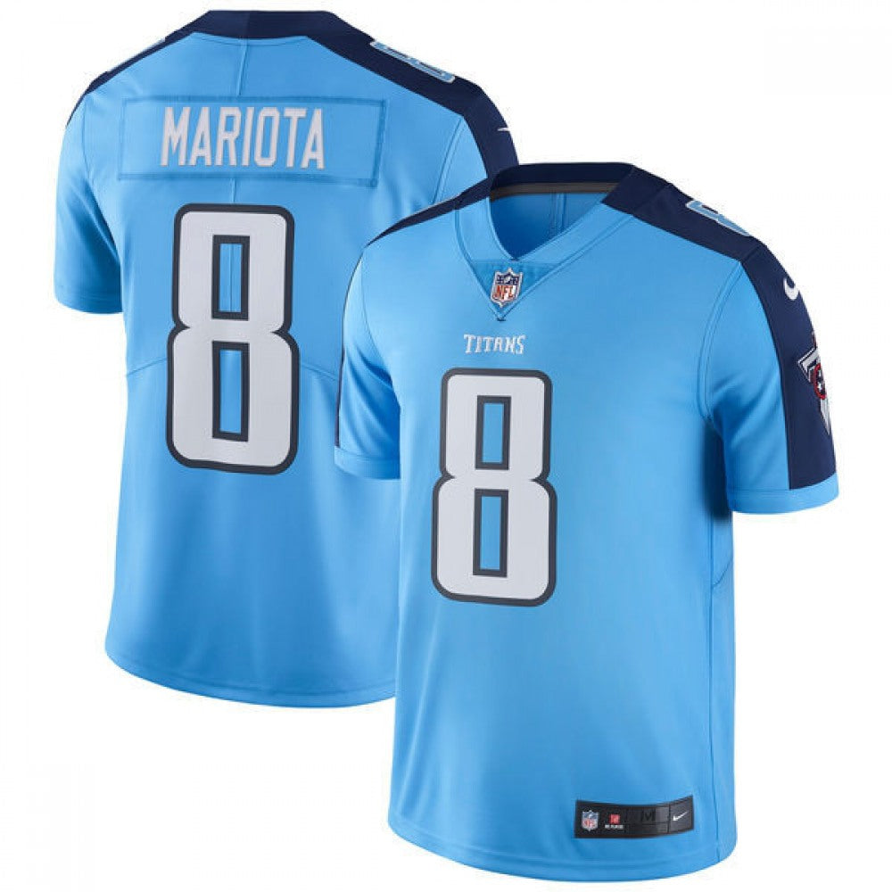 Men's Tennessee Titans #8 Marcus Mariota Light Blue Vapor Untouchable Limited Stitched NFL Jersey 