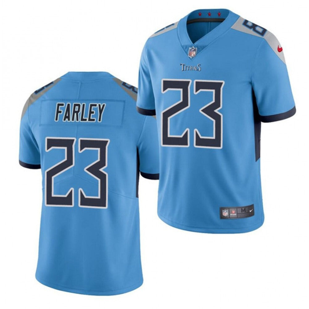 Men's Tennessee Titans #23 Caleb Farley Blue Vapor Untouchable Stitched Jersey 