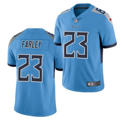 Men's Tennessee Titans #23 Caleb Farley Blue Vapor Untouchable Stitched Jersey 