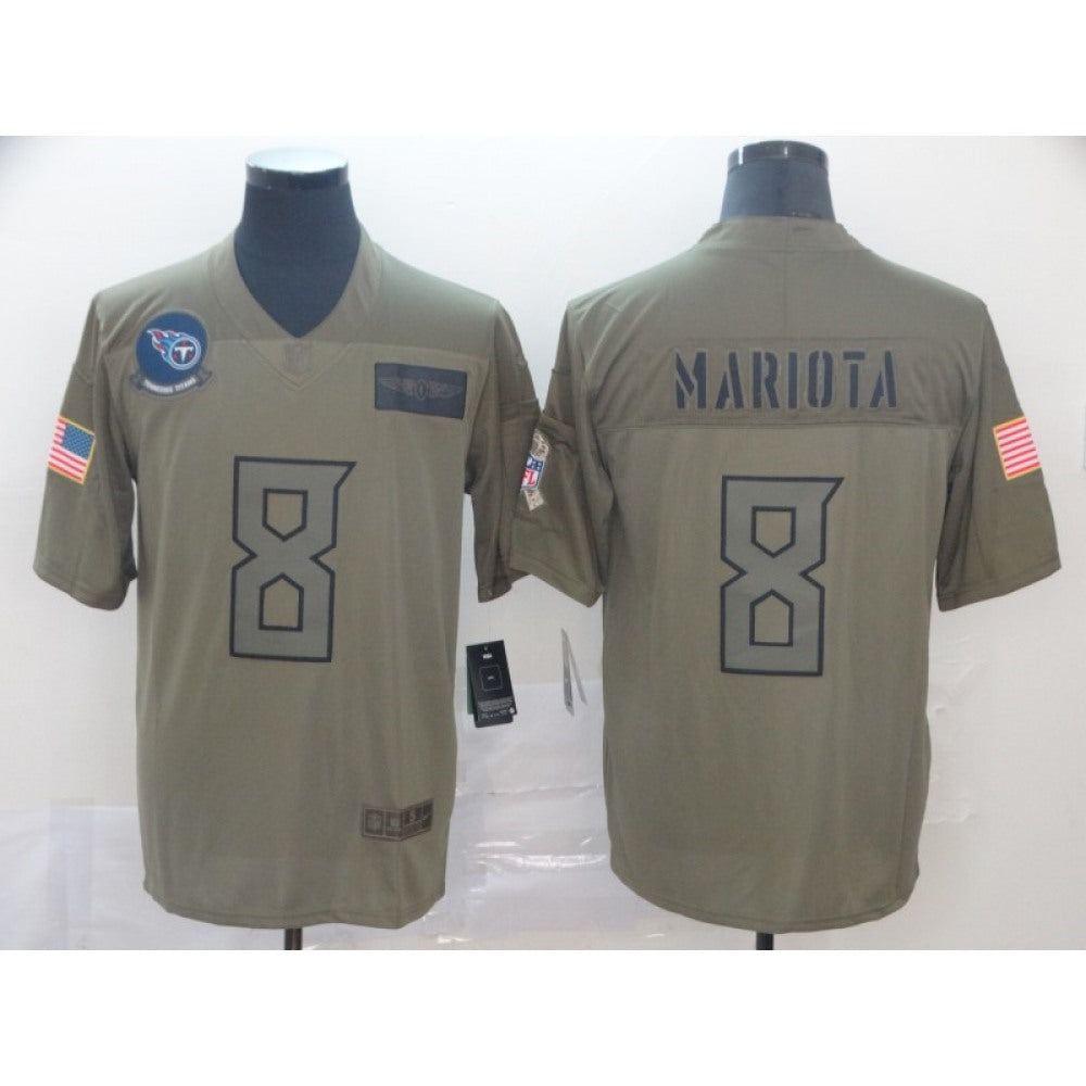 Men's Tennessee Titans #8 Marcus Mariota 2019 Camo Salute To Service Limited Stitched NFL Jersey 
