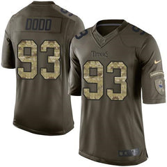 Titans #93 Kevin Dodd Green Men's Stitched NFL Limited Salute to Service Jersey 