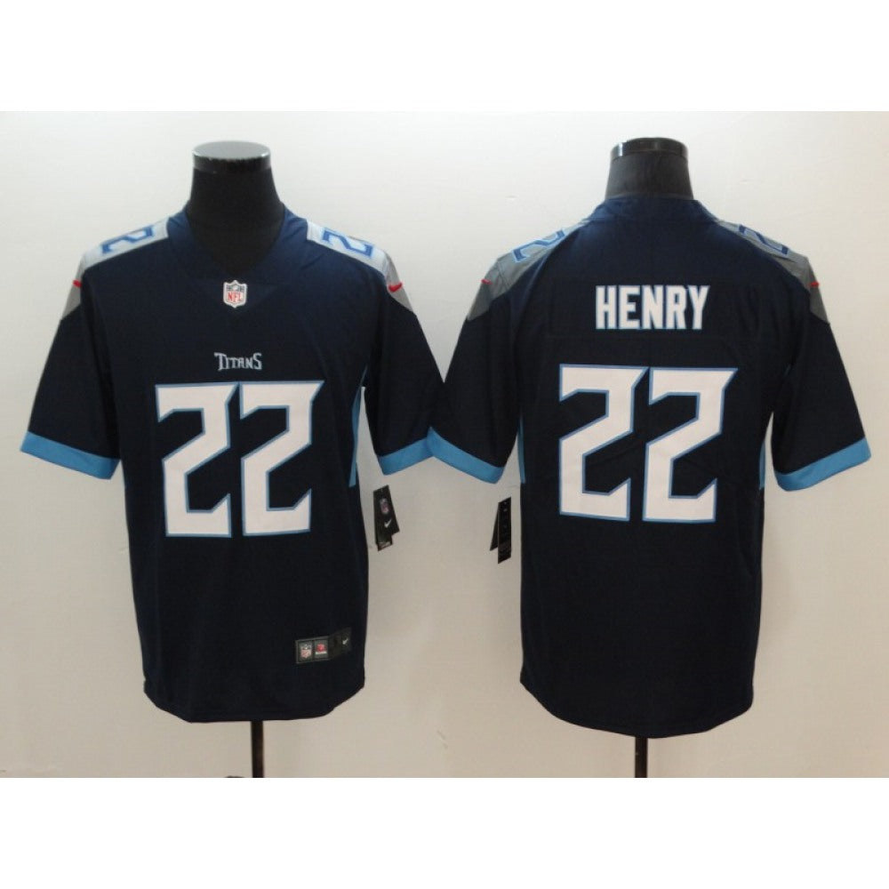 Men's Tennessee Titans #22 Derrick Henry Navy New 2018 Vapor Untouchable Limited Stitched Jersey 
