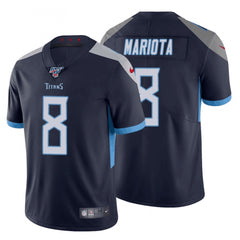 Men's Tennessee Titans #8 Marcus Mariota Navy 2019 100th Season Vapor Untouchable Limited Stitched NFL Jersey 