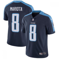 Men's Tennessee Titans #8 Marcus Mariota Navy Vapor Untouchable Limited Stitched NFL Jersey 