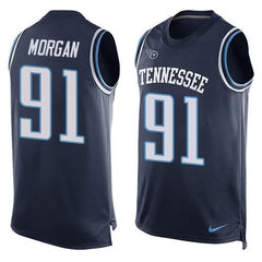 Titans #91 Derrick Morgan Navy Blue Alternate Men's Stitched NFL Limited Tank Top Jersey 