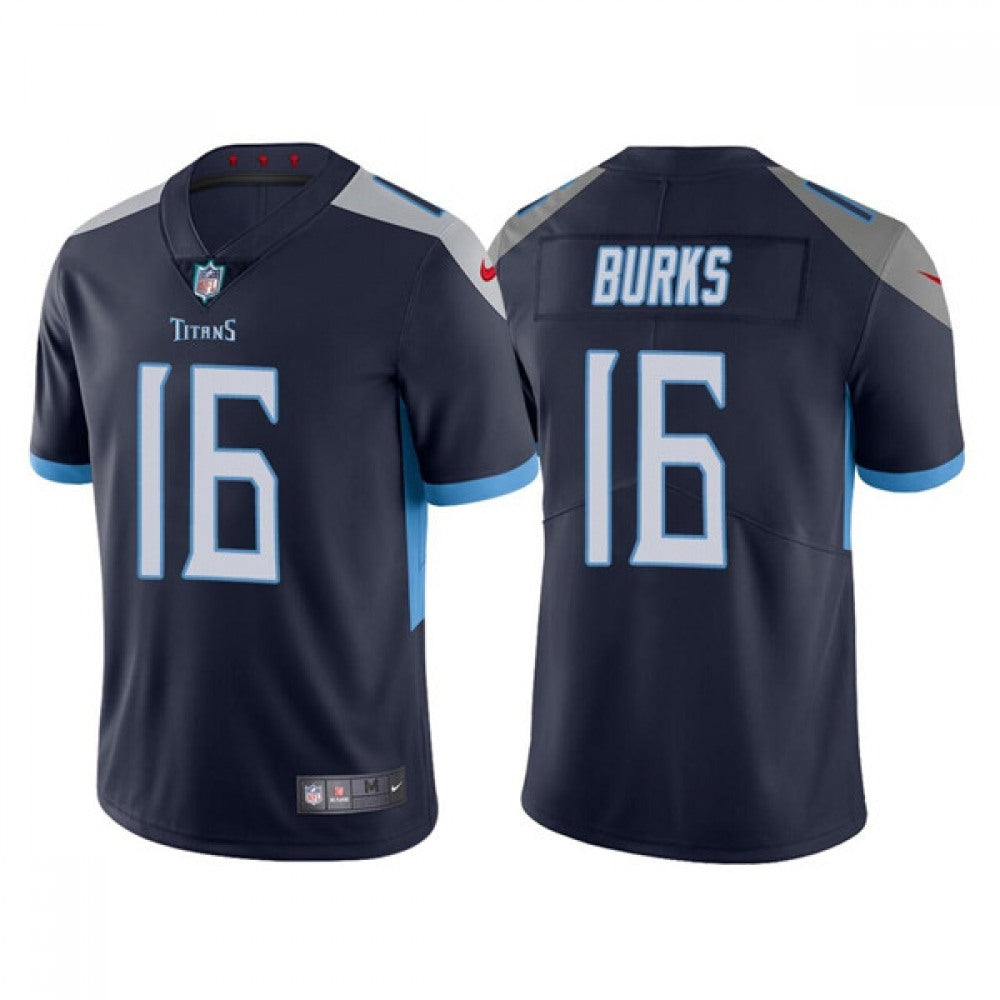 Men's Tennessee Titans #16 Treylon Burks Navy Vapor Untouchable Stitched Jersey 