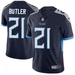 Men's Tennessee Titans #21 Malcolm Butler Navy Vapor Untouchable Stitched Jersey 