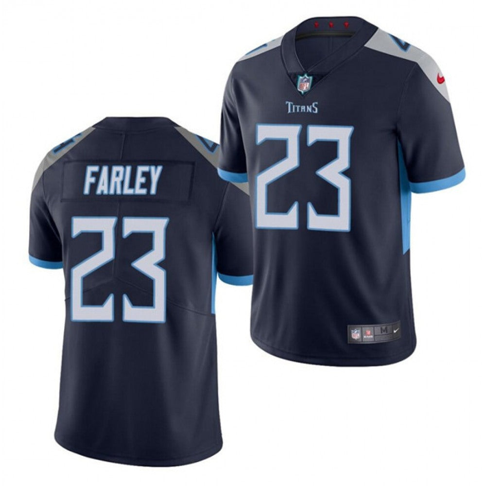 Men's Tennessee Titans #23 Caleb Farley Navy Vapor Untouchable Stitched Jersey 