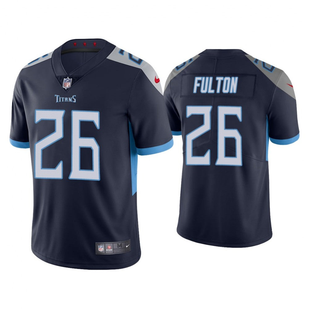Men's Tennessee Titans #26 Kristian Fulton Navy Vapor Untouchable Stitched Jersey 