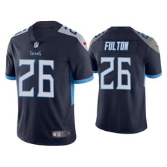 Men's Tennessee Titans #26 Kristian Fulton Navy Vapor Untouchable Stitched Jersey 