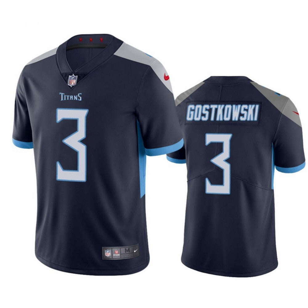 Men's Tennessee Titans #3 Stephen Gostkowski Navy Vapor Untouchable Stitched Jersey 