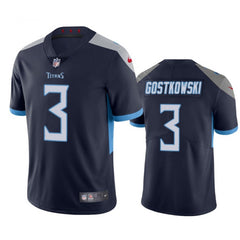 Men's Tennessee Titans #3 Stephen Gostkowski Navy Vapor Untouchable Stitched Jersey 