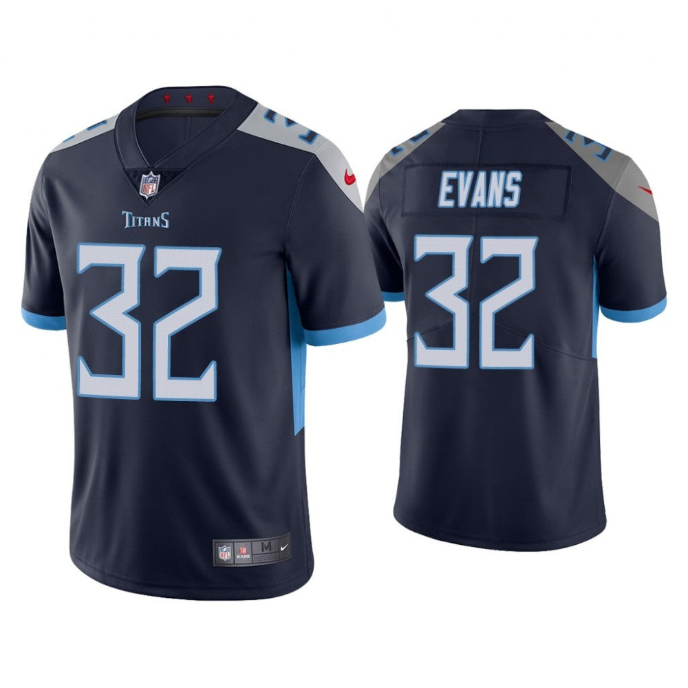 Men's Tennessee Titans #32 Darrynton Evans Navy Vapor Untouchable Stitched Jersey 