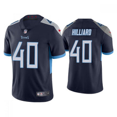 Men's Tennessee Titans #40 Dontrell Hilliard Navy Vapor Untouchable Stitched Jersey 