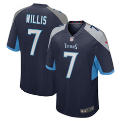 Men's Tennessee Titans #7 Malik Willis Navy Vapor Untouchable Stitched Jersey 