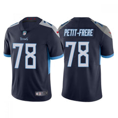 Men's Tennessee Titans #78 Nicholas Petit-Frere Navy Vapor Untouchable Stitched Jersey 